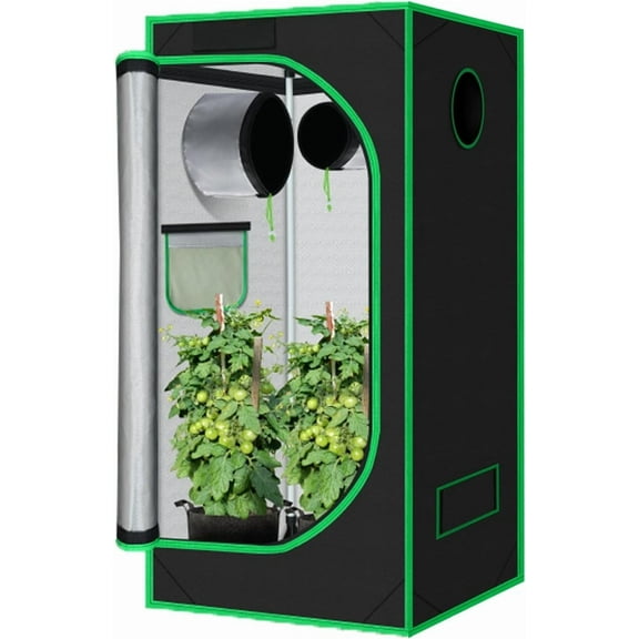 3x3 Grow Tent, 36"x36"x72" Growing Tent with Observation Window and Floor Tray for Hydroponics Indoor Plant Growing 3x3 Grow Room