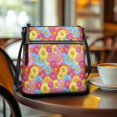 thumbnail image 3 of HELLHERO Daisy Field Pattern Adjustable Shoulder Strap Shoulder Bag for Daily Commute Shopping, Durable Adjustable Strap Sling Bag Smooth Zipper Crossbody Bag, 3 of 7