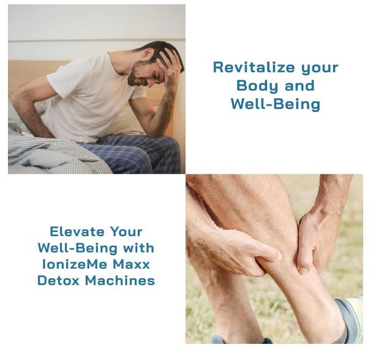 HEALTHandMED IonizeMe Maxx Ionic Foot Bath Detox Machine – Powerful 20V, 2.5A Heavy Duty Foot Massager Spa, Pedicure Foot Spa, Ultimate Package, 5-Year Warranty, Made in USA