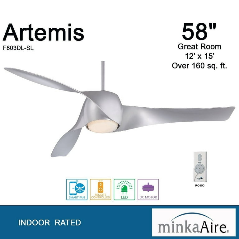 3 Blade Led Indoor Ceiling Fan Maple