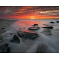 thumbnail image 2 of Jaynes Gallery 24x20 Gold Ornate Wood Framed with Double Matting Museum Art Print Titled - USA-New Jersey-Cape May National Seashore Sunrise on ocean shore, 2 of 4