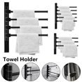 thumbnail image 3 of Swivel Towel Holder 5-Arm Swing Bar Wall Mount Rack Towel Hanger For Bathroom Towel Holder Kitchen Bathroom Towel Rack Towel Rail, 3 of 7
