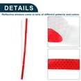 thumbnail image 5 of Unique Bargains Reflective Bumper Decal Fluorescent Red Long Strip Diamond Grid Pattern Reflective Car Sticker Personalized Decoration, 5 of 7