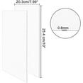 thumbnail image 2 of 12pcs Transparent Acrylic Sheet Clear Plexiglass Panel for Picture Frames Glass Replacement DIY Art Crafts Display Project, 2 of 9