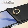 thumbnail image 3 of Decase Compatible with Samsung Galaxy Z Flip 7 5G 2025 Case,Built-in Back Screen Protector,with Hinge Protection & Ring Kickstand, Slim and Thin Protective Case Cover for Samsung Z Flip 7,Black, 3 of 8
