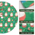 thumbnail image 6 of 48 Inch Christmas Tree Skirt – Velvet Plush Tree Mat, Soft Thickened Polyester with Red Ties, Single-Sided Printing, Available in 30in/36in/48in, Perfect for Holiday Xmas Tree Decoration, 6 of 7