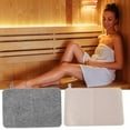 thumbnail image 3 of Sauna Mat for Inside Sauna – 2X Felt Seat Covers, Heat-Resistant & Water-Absorbent, Bench Protector for Steam Room (White), 3 of 7