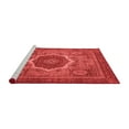 thumbnail image 2 of Ahgly Company Machine Washable Indoor Rectangle Oriental Red Modern Area Rugs, 7' x 9', 2 of 4
