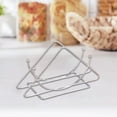 thumbnail image 4 of Stainless Steel Vertical Napkin Holder Semicircular Tabletop Dispenser for Kitchen Dining Room, 4 of 6