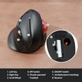 thumbnail image 4 of MicroPack Trackball Wireless Mouse, Upgrade Right Hand Ergonomic Mouse with Wireless Vertical Rollerball Computer Mouse, 3 Adjustable DPI, Easy Thumb Control for PC, Laptop, Mac, Windows - Black, 4 of 4