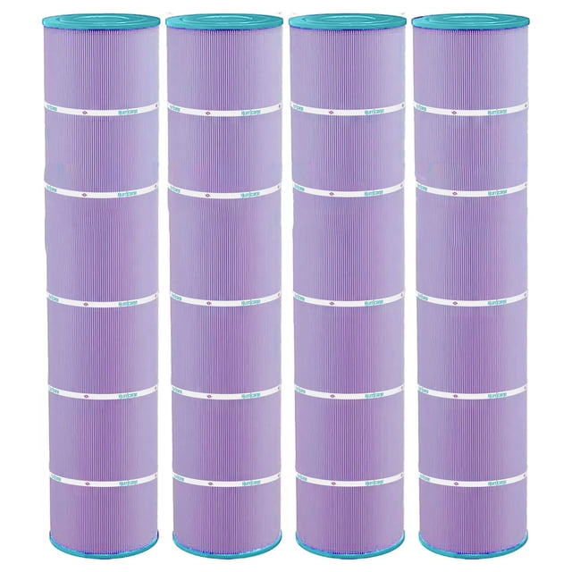 Hurricane Filters HF7482-04P Platinum Purple Pool Filter Cartridge for Unicel C-7482, Filbur FC-0820, Jandy Industries CL580, CV580, and More, 4-Pack