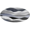 thumbnail image 5 of Gray Black White Gradient Abstract Round Carpet Circle Rug Outdoor Patio Area Rug Washable Large Area Rugs Hallway Room Decor Fitness Mats, 5 of 8