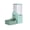 Green, variant on 2 in 1 Pet Feeding Station, Wall Mount Automatic Dry Food Dispenser and Water Bowl, Ideal for Hamsters Rabbits Small Dogs and Kittens