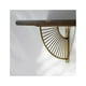thumbnail image 3 of Soporte para estante triangular festoneado flotante de metal dorado, juego de 2 soportes de esquina para estante colgante para restaurante/oficina/decoración del hogar (20 cm/7,9 pulgadas), 3 of 5