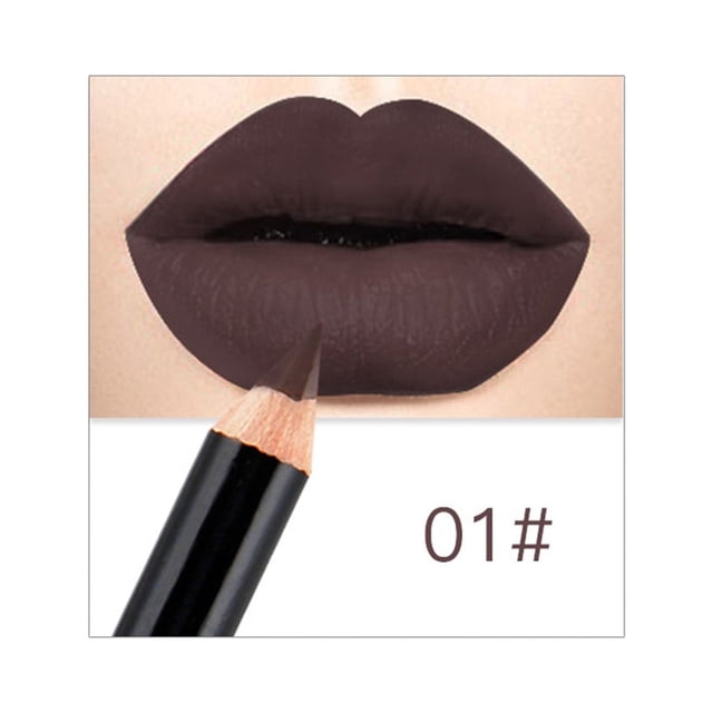 FcBaudy Rouge à Lèvres pour Femmes, Encre à Lèvres, Brillant à Lèvres Nude Mat Stylo Rouge à Lèvres Modifié Crayon Contour des Lèvres Rouge à Lèvres Crayon Contour des Lèvres