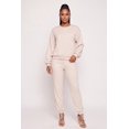 thumbnail image 2 of Women's Rhinestone Drop Shoulder Fleece Lined Sweatshirt, 2 of 4
