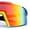 Slate - Orange Mirror, variant on Oversized Mens Mirrored Shield Sunglasses Rimless Sport Wraparound UV400 / White Frame - Blue Mirror Lens