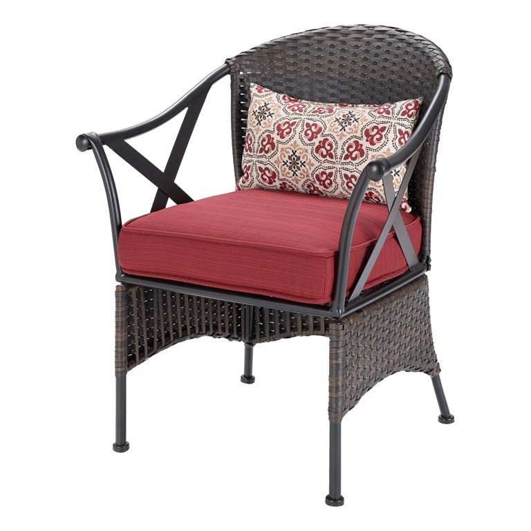 Mainstays Skylar Glen 5 Piece Outdoor Chat Set Red