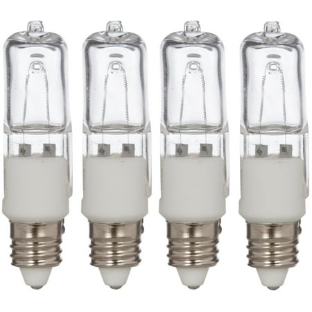 - Simba Lighting® Halogen E11 T4 50 Watt 560lm 120 Volt Light Bulb for Chandeliers, Pendants, Table Lamps, Cabinet Lighting, Mini-Candelabra Base, 50W JD 110V 120V Warm White 2700K Dimmable, 4-Pack