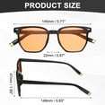 thumbnail image 2 of Lunettes de Soleil pour Femmes Hommes, Lunettes de Soleil Carrées PC, Beige, 2 of 6