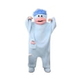 thumbnail image 3 of Silly Wearable Onesie Monster Plush Fleece Pajamas Funny Big Mouth Hooded One Piece Loungewear For Adults, 3 of 5