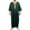 Green, variant on TFEOQRY Men's Satin Long Sleeve Embroidered Thobe Arabic Islamic Kaftan Jubba Robe Traditional Wear Green