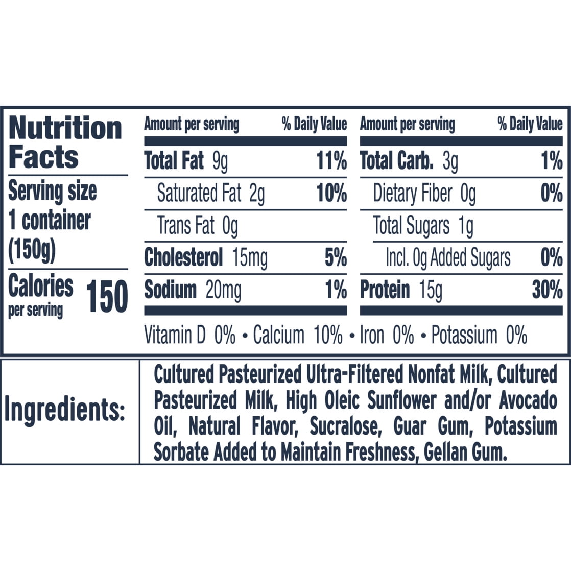 Ratio Trio Yogurt Cultured Dairy Snack, Vanilla, 1g Sugar, Keto Yogurt Alternative, 5.3 oz