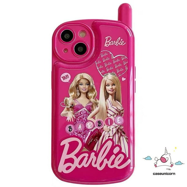 Pretty Princess Barbie Funda Para Teléfono Compatible Para iPhone 7 8 Plus 11 13 14 12 11 Pro MAX XR X XS SE 2020 Personalidad Retro Creativa Forma De Celular Cubierta Brillante Suave