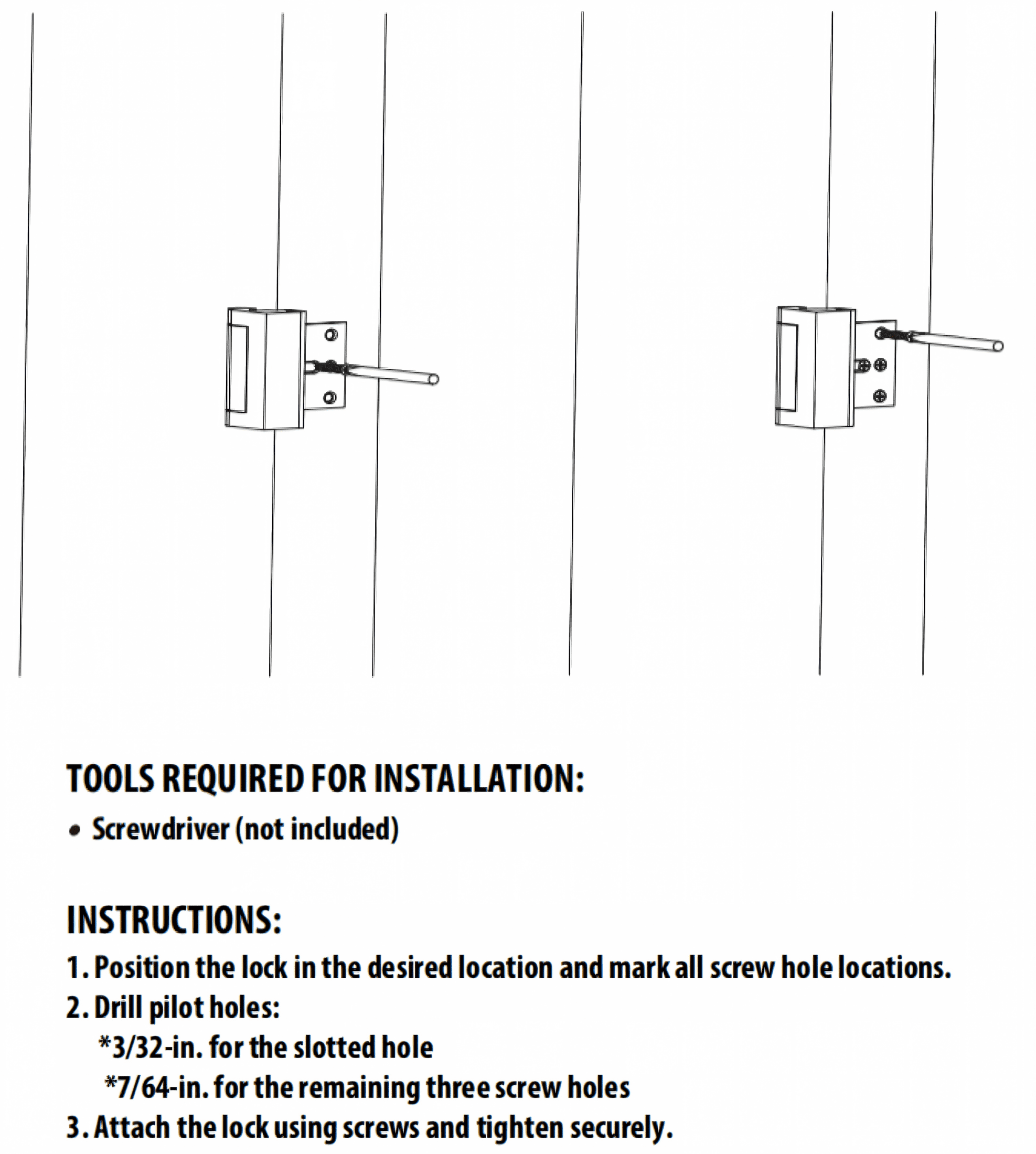 HT 3-Inch Security Door Lock 2-Pack with Easy Installation
