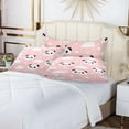 thumbnail image 6 of Coolnut Kid Panda Pillowcase Queen Size, Super Soft Pillow Shams Covers, Plush Cozy Pillow Cases with Zipper, 20" X 30"（283） Home Decor Gifts, 6 of 6