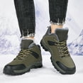 thumbnail image 2 of Warm Winter Shoes Mens Waterproof Ankle-High Hiking Boots Lightweight Outdoor Shoes for Trekking Trails, 2 of 9