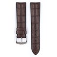 thumbnail image 2 of Hirsch Paul Embossed Leather Watch Strap - Brown - L - 22mm - Silver Buckle, 2 of 9