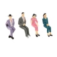 thumbnail image 6 of 28 Pcs People Figurines 1:25 Scale Mini Model Trains Architectural People Figures Small Dollhouse People Tiny People Toy People Painted Figures Painted Model Train People Standing for Scenes, 6 of 8