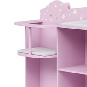 Olivias Little World Wooden Doll Changing Station, Lilac/White