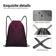 thumbnail image 4 of Saiise Dark Purple Glitter Pattern Sports Drawstring Backpack - String Swim Gym Bag with Wet Proof Pocket for Women&Men-Small, 4 of 6