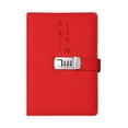thumbnail image 4 of simhoa Diary with Lock PU Leather Personal Locking Journal for Home Business Adults Red, 4 of 8