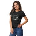 thumbnail image 2 of Inkdotpot Personalized Womens Tshirt Top Officially Mrs WeddingAnnouncement Shirt-2L, 2 of 8