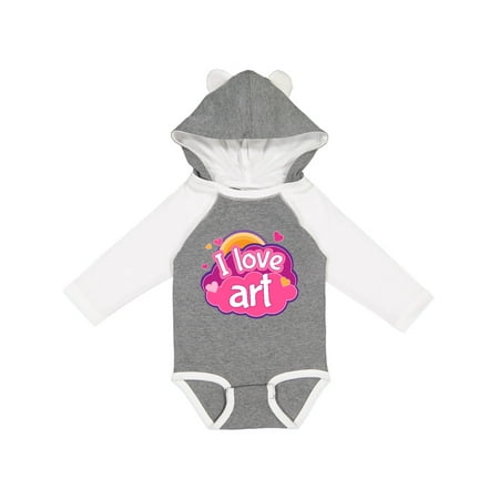 

Inktastic Artist I Love Art Girls Long Sleeve Baby Bodysuit