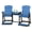Black, Blue, variant on DutchCrafters Plastic Poly Outdoor Bistro Set with 2 Chairs and Attached Center Table, 3 Piece Patio Furniture Set - Amish Made in USA