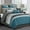 Blue, variant on LANCO MODERN LIFESTYLE King Size Comforter Set, Burgundy, 10 Piece Bed in a Bag for All Seasons, Luxury Extreme Comfort Bedding Sets with Bedskirt, Pillow Shams, Euro Shams and Decor Pillows