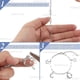 thumbnail image 4 of 1 caja de 12 pulseras de eslabones de cadena de plata con clip de papel, pulsera de cadena de acero inoxidable 304 con extensión de plata y cierre de pinza de langosta., 4 of 7
