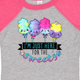 thumbnail image 4 of Inktastic I'm Just Here for the Sweets with Spun Sugar Candy Boys or Girls Baby Bodysuit, 4 of 5