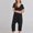 Black, variant on Jumpsuits For Women 2026 Formal Short Sleeve Loose Wide Leg One Piece Jumpsuits Baggy Overalls Date Night Beach Womens Summer Rompers L