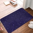 thumbnail image 4 of Sikiie Glittering Purple Starfield Print Flannel Anti-slip Floor Mat 16x24in, Thickened Dustproof Entrance Door Mat Floor Mat for Kitchen, Bathroom, Laundry Room, 4 of 7