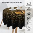 thumbnail image 5 of Music Tablecloth Round 60 Inch Table Cloth Cover Mat Holiday Party Decoration for Dining Room Home Kitchen Picnic, 5 of 6