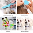 thumbnail image 4 of UYGDUY-Cat & Dog Grooming Set - Fine Tooth Comb for Removing Dandruff Flakes & Hair (Blue), 4 of 4