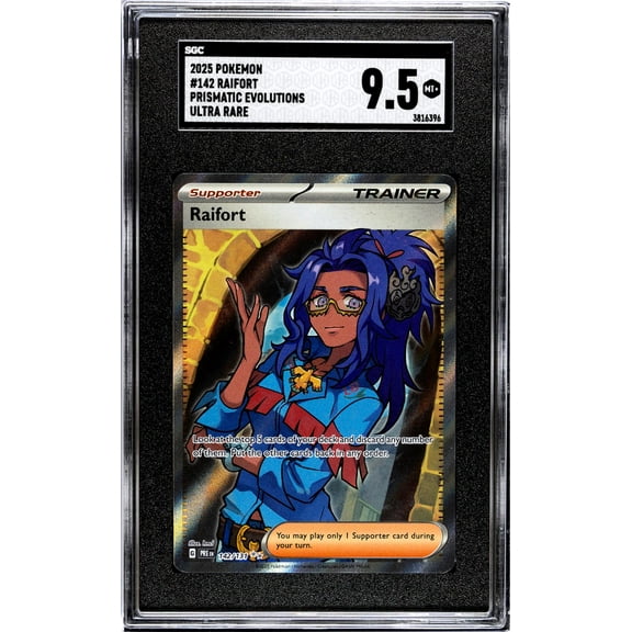 2025 Prismatic Evolutions #142/131 Raifort Ultra Rare SGC 9.5