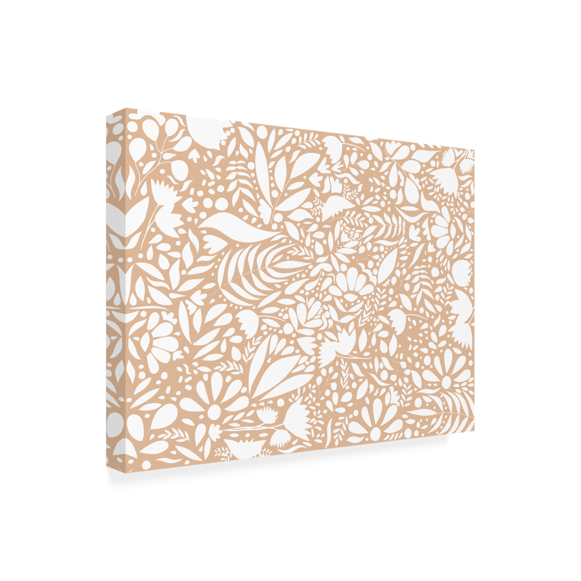 Trademark Fine Art Sarah Manovski Scandi brown white pattern Canvas Wall Art