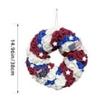 thumbnail image 2 of AZXY 4th of July Wreaths for Front Door Patriotic Wreath,Red White and Blue American Flag Independence Day Wreaths,Fourth of July Memorial Day Decorations for Wall Door Decor, 2 of 4