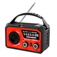 thumbnail image 1 of 16000mah Emergency Radio Solar Hand Crank Radio With BT LED Flashlight Power Bank SOS Alarm AM/FM Portable Radio ,Handy Bright, 1 of 2